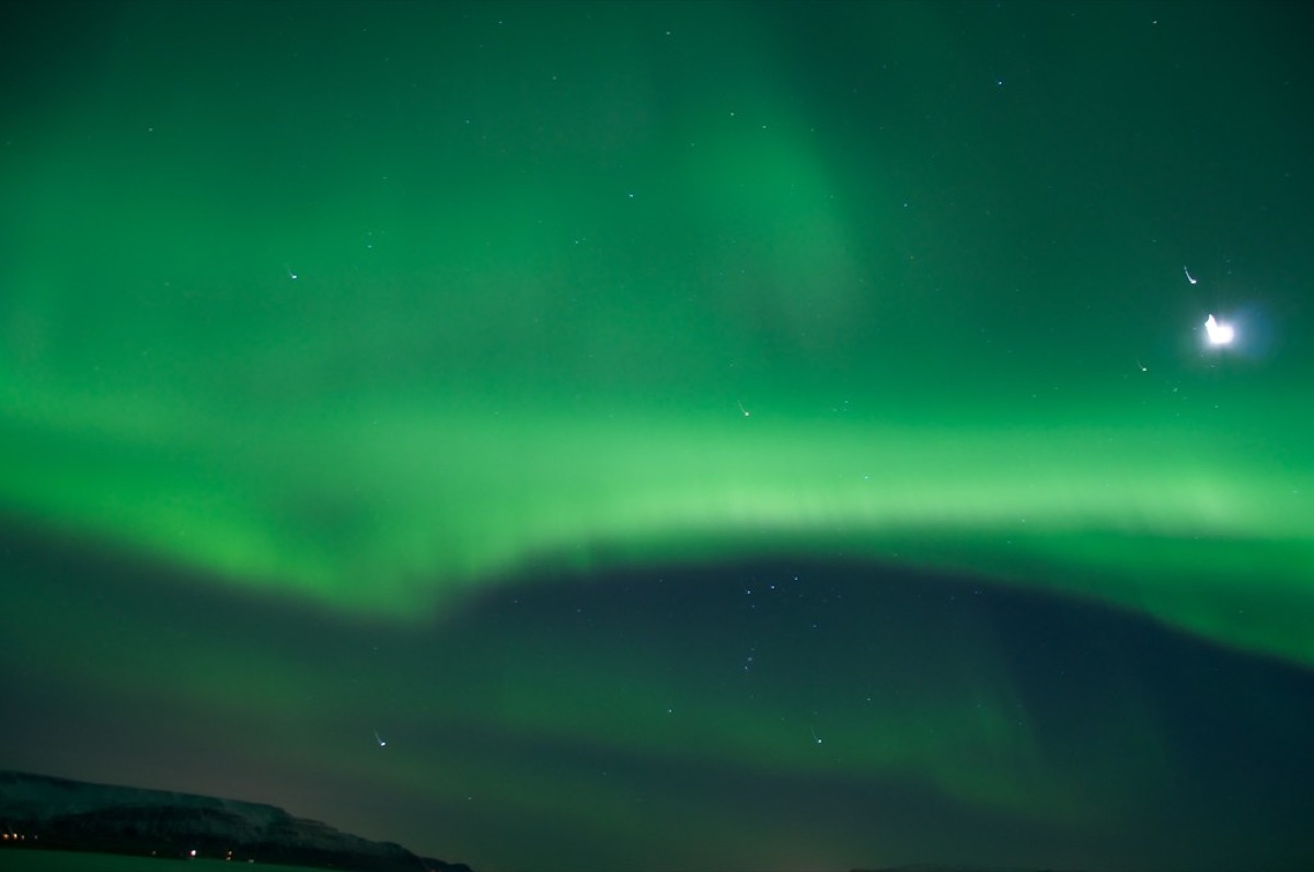 Aurora Borealis in Icelandic winter
