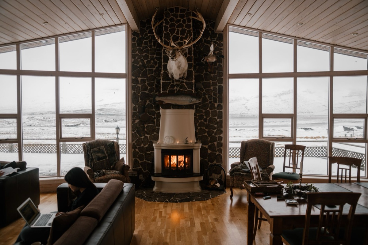 Icelandischer Airbnb-Interieur