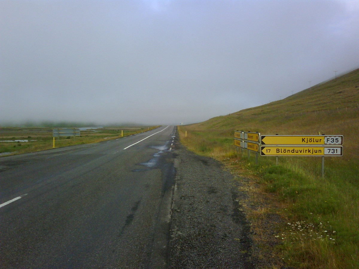 Icelandic Ring Road map