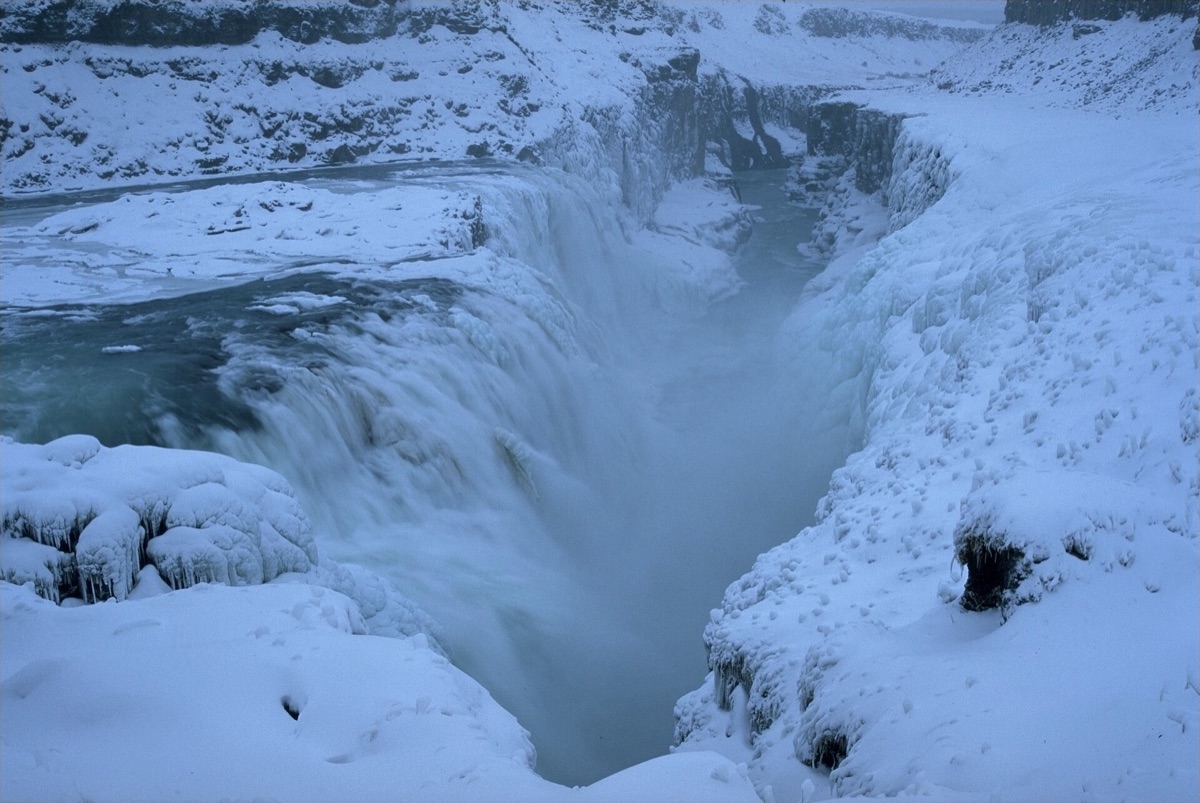 Terrain neigeux en Island