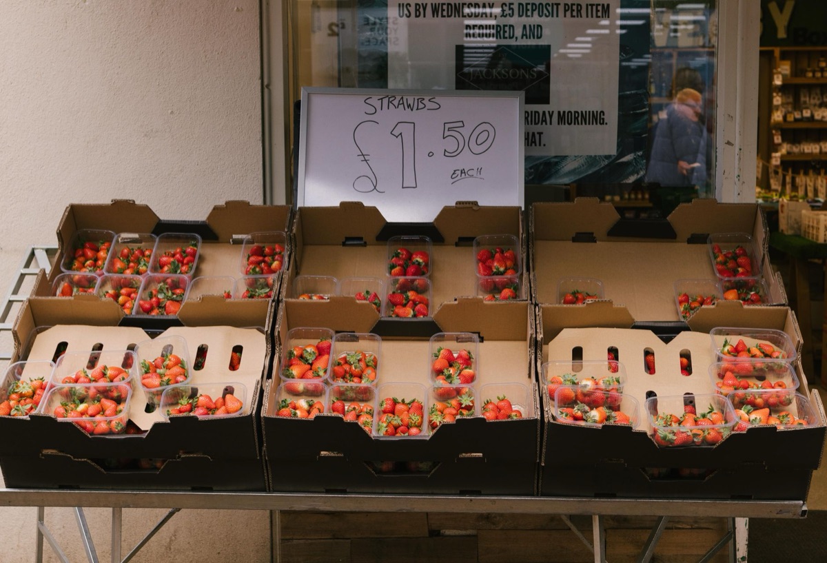 Icelandic grocery store with local produce