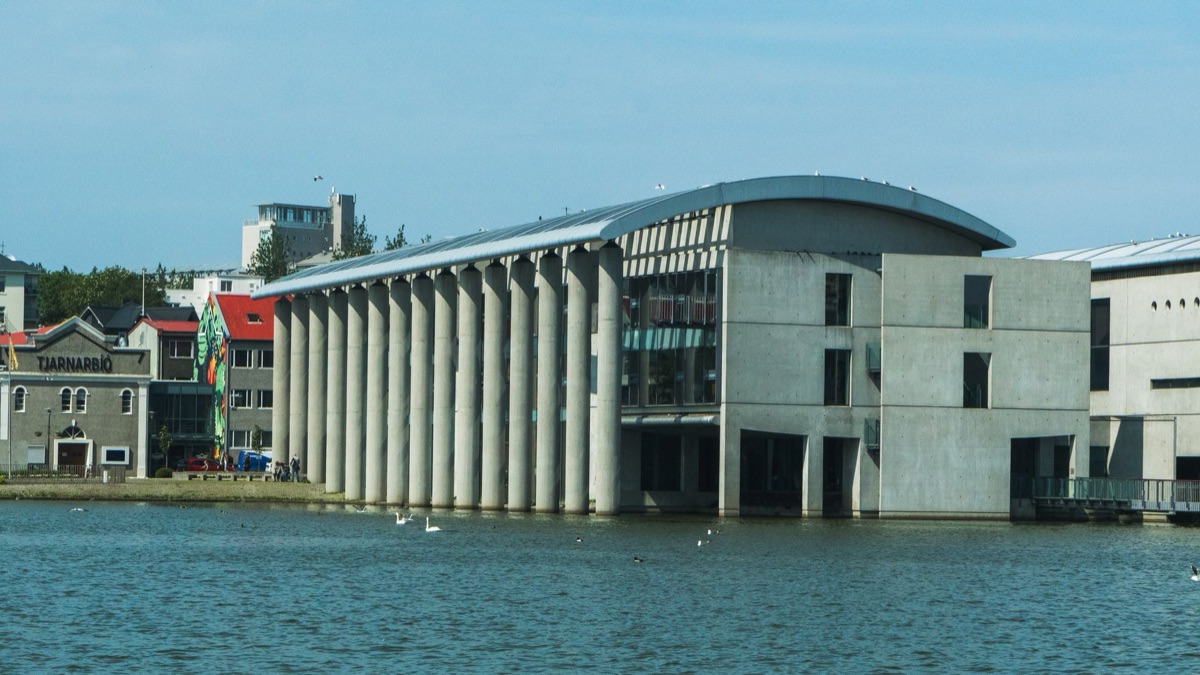 Icelandic bank building exterior