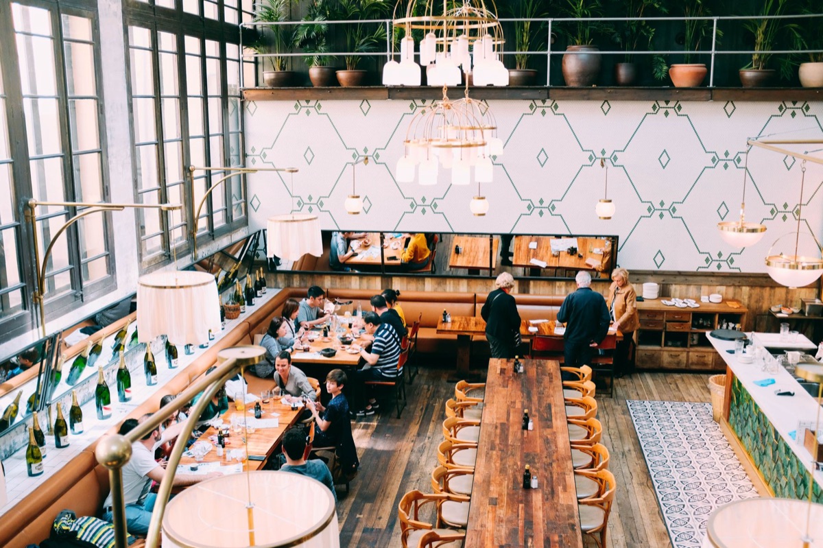 Restaurante islandés en interior